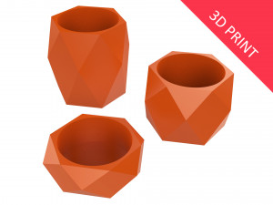 vase for plant 06 with 3 different sizes Modèles 3D en vedette