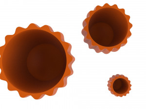 vase for plant 07 with 3 different sizes 3D Baskı Modeli