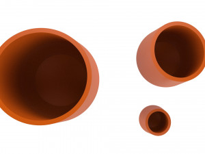 vase for plant 08 with 3 different sizes Model Cetak 3D