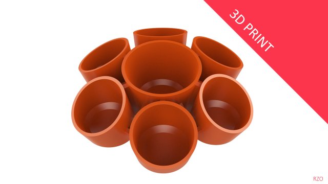 vase for plant 10 3D-Druckmodell .c4d .max .obj .3ds .fbx .stl .blend 