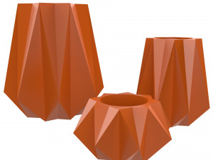 vase for plant 11 with 3 different sizes Modello di stampa 3D