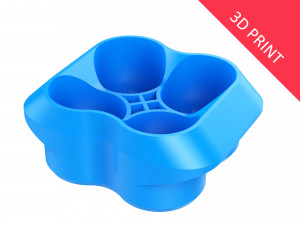 crate unity 01 for 4 cans 350ml 3D Baskı Modeli