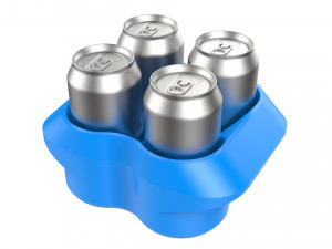 crate unity 01 for 4 cans 350ml Modello di stampa 3D