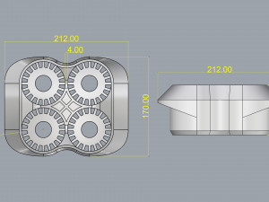 crate unity 01 for 4 cans 350ml Modello di stampa 3D