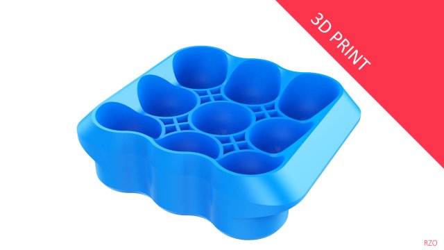 crate unity 01 for 9 cans 350ml Modelo de Impressão 3D .c4d .max .obj .3ds .fbx .stl .blend 