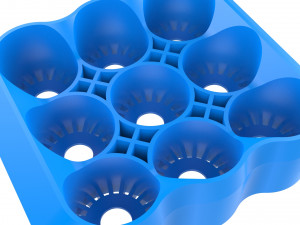 crate unity 01 for 9 cans 350ml Modelo de Impressão 3D