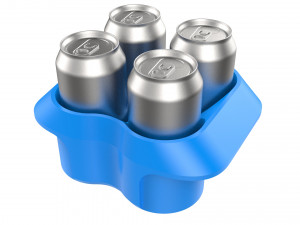 crate unity 02 for 4 cans 350ml 3D Print Model