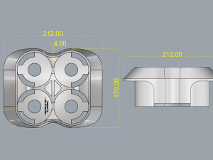 crate unity 02 for 4 cans 350ml 3D Print Model
