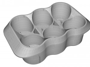 crate unity 02 for 6 cans 350ml 3D Print Model