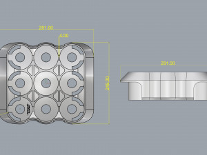 crate unity 02 for 9 cans 350ml 3Dプリントモデル