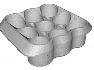 crate unity 02 for 9 cans 350ml 3Dプリントモデル