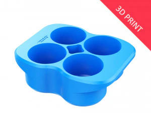 Kiste Einheit 03 f&uuml;r 4 Dosen 350ml 3D Druckmodell