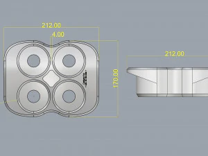 crate unity 03 for 4 cans 350ml 3D Print Model