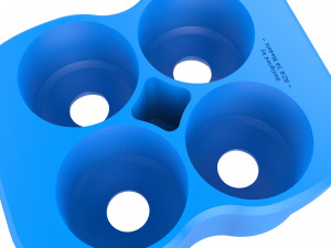 crate unity 03 for 4 cans 350ml Model Cetak 3D