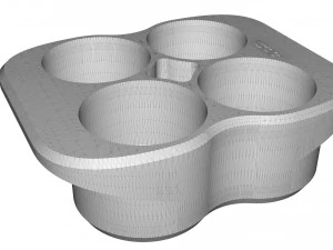 crate unity 03 for 4 cans 350ml 3D Print Model