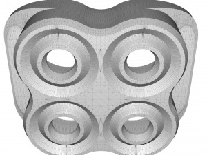 crate unity 03 for 4 cans 350ml Model Cetak 3D