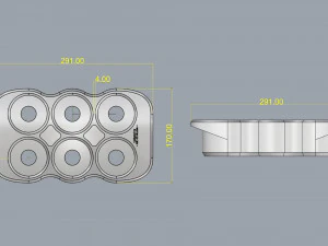 crate unity 03 for 6 cans 350m 3D Print Model