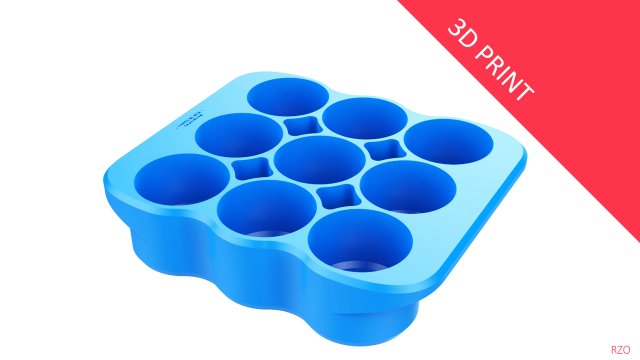 crate unity 03 for 9 cans 350ml 3D 打印模型 .c4d .max .obj .3ds .fbx .stl .blend 