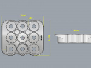 crate unity 03 for 9 cans 350ml 3D 打印模型
