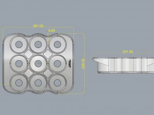 crate unity 03 for 9 cans 350ml 3D Print Model