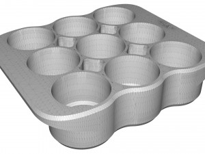 crate unity 03 for 9 cans 350ml 3D 打印模型