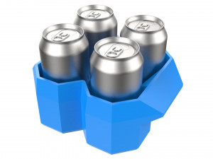 crate unity 04 for 4 cans 350ml Modelo de impresión 3D