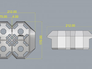 crate unity 04 for 4 cans 350ml Modelo de impresión 3D