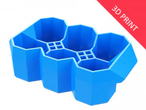 Kiste Einheit 04 f&uuml;r 6 Dosen 350ml 3D Druckmodell