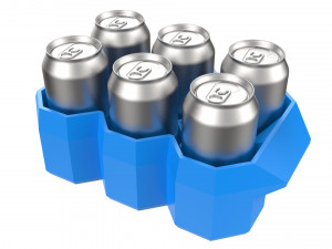 crate unity 04 for 6 cans 350ml 3D Print Model