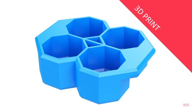 crate unity 05 for 4 cans 350ml Modelo de impresión 3D .c4d .max .obj .3ds .fbx .stl .blend