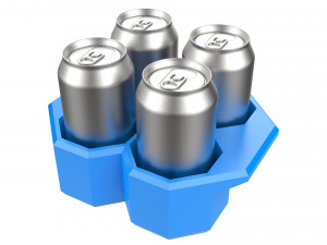crate unity 05 for 4 cans 350ml Modelo de impresión 3D