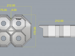 crate unity 05 for 4 cans 350ml Modelo de impresión 3D