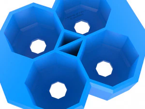 crate unity 05 for 4 cans 350ml 3D Print Model