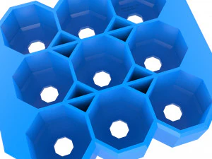 crate unity 05 for 9 cans 350ml 3D Print Model