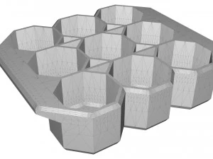 crate unity 05 for 9 cans 350ml 3D Print Model