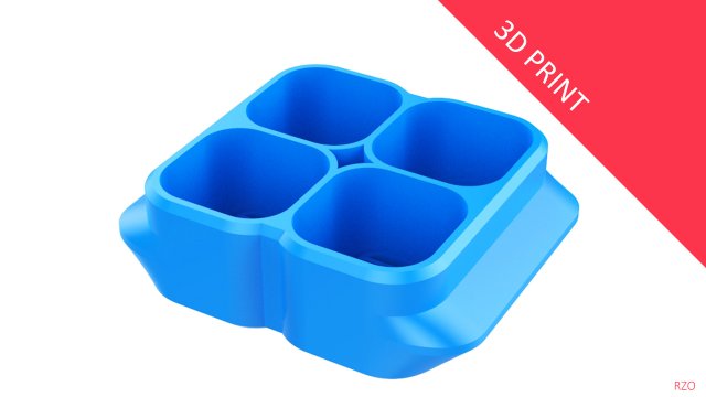 crate unity 06 for 4 cans 350ml Modelo de impresión 3D .c4d .max .obj .3ds .fbx .stl .blend 