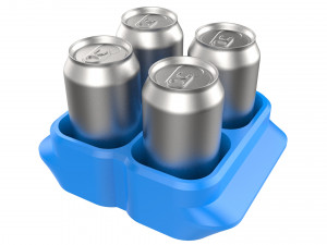 crate unity 06 for 4 cans 350ml Modelo de impresión 3D