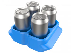 crate unity 06 for 4 cans 350ml 3D Print Model