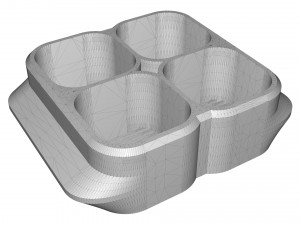crate unity 06 for 4 cans 350ml Modelo de impresión 3D