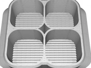 crate unity 06 for 4 cans 350ml 3D Print Model