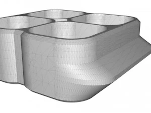 crate unity 06 for 4 cans 350ml 3D Print Model