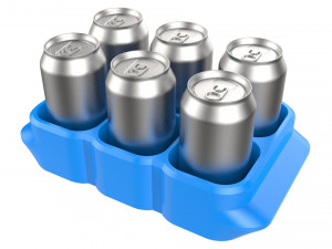 crate unity 06 for 6 cans 350ml 3D Print Model