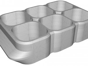 crate unity 06 for 6 cans 350ml 3D Print Model