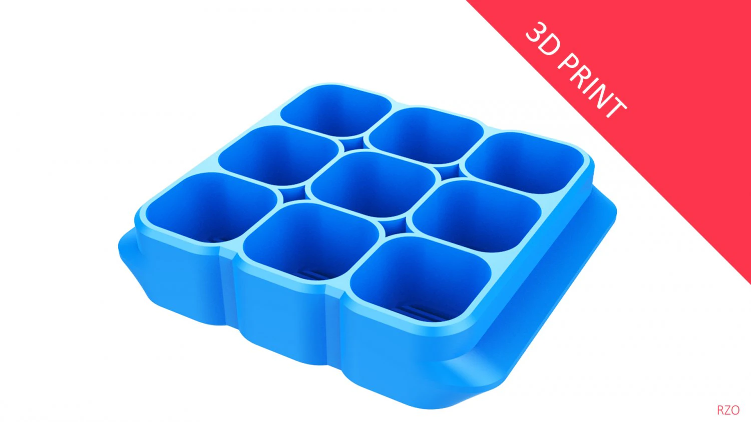 crate unity 06 for 9 cans 350ml 3D Print Model .c4d .max .obj .3ds .fbx .stl .blend 
