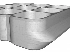 crate unity 06 for 9 cans 350ml 3D Print Model