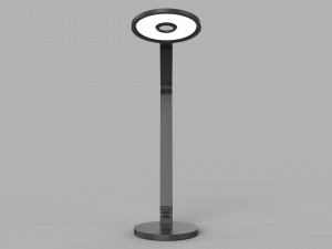 momax ql8 smart desk lamp dark gray 3D 모델