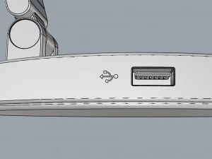 momax ql8 smart desk lamp dark gray 3D Model