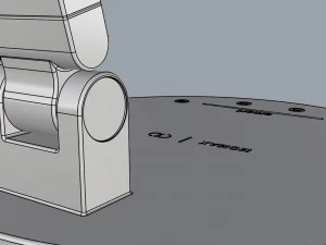 momax ql8 smart desk lamp dark gray 3D Model