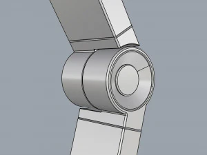 momax ql8 smart desk lamp dark gray 3D Model