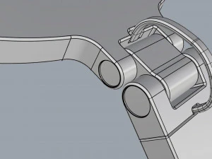 momax ql8 smart desk lamp dark gray 3D Model